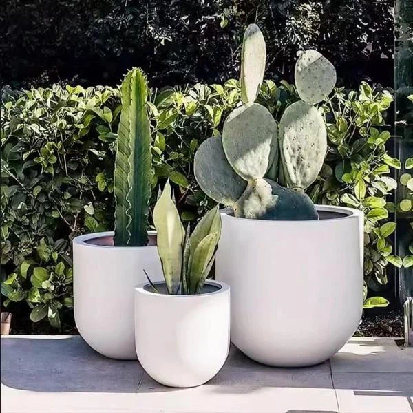 Outdoor Fiberglass Planter Pot